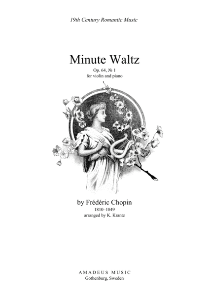 Minute Waltz, Op. 64 No. 1 for violin and piano image number null