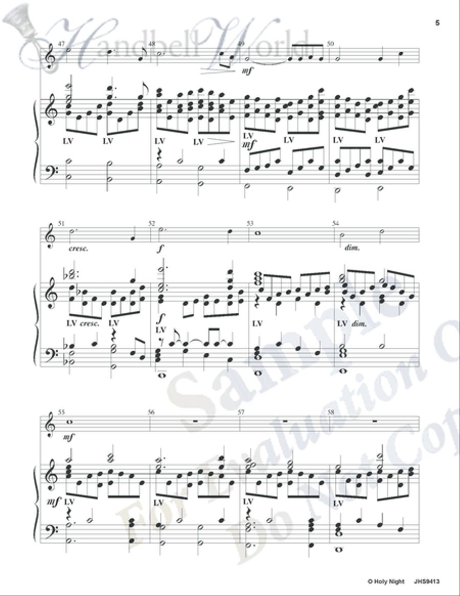 O Holy Night 5-Octaves scores gallery preview page 5