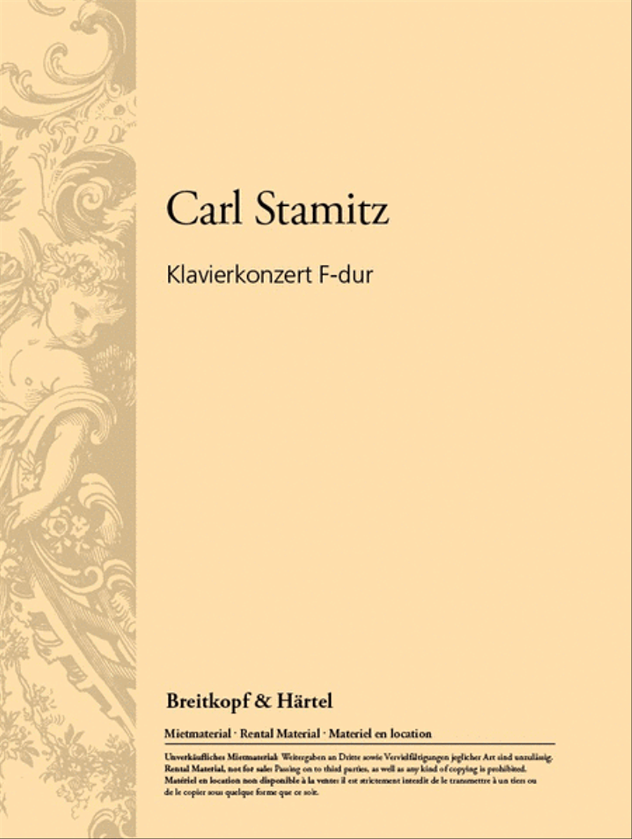Book cover for Piano Concerto in F major