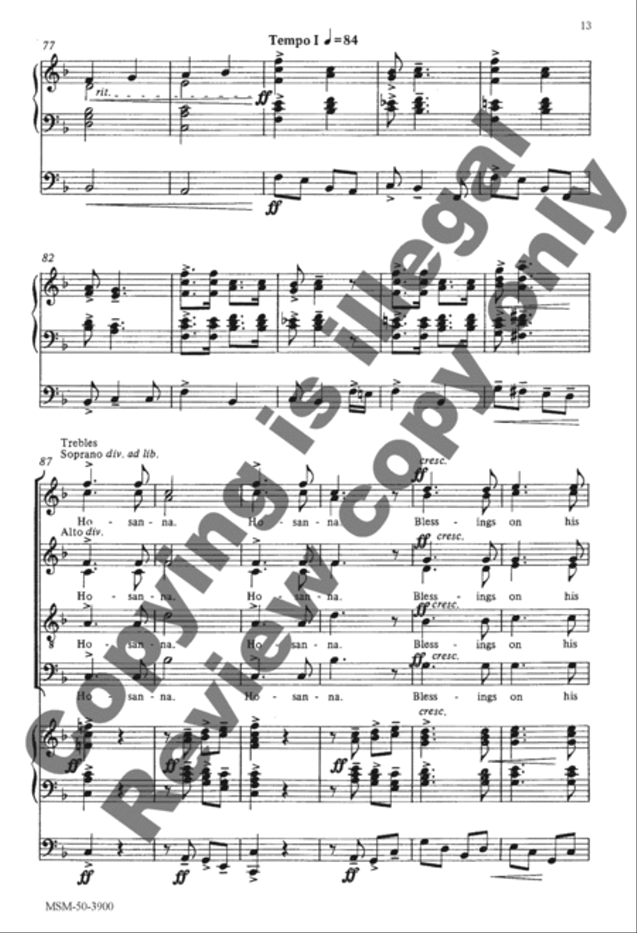 Song of Jubilation Divisi scores gallery preview page 12