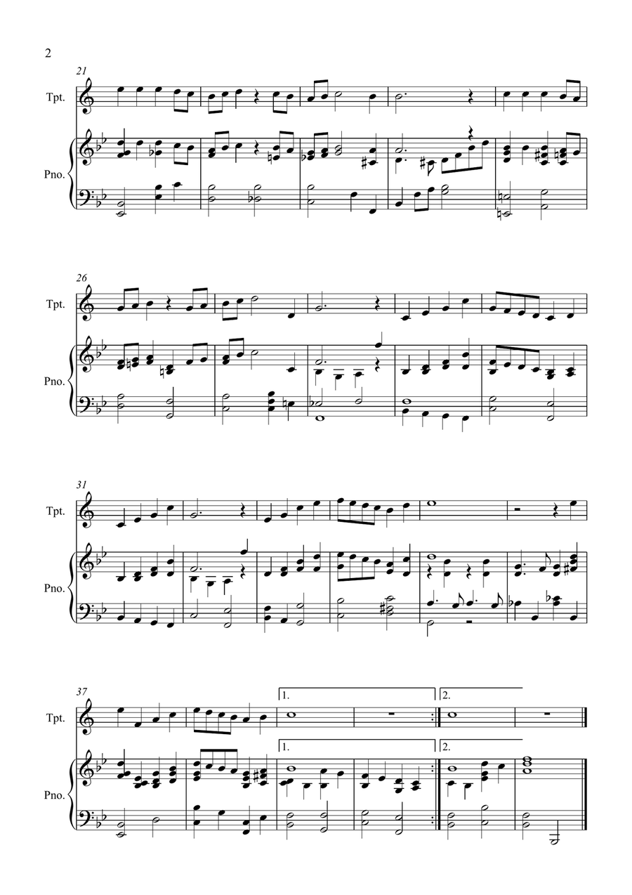 Have Yourself A Merry Little Christmas Trumpet Solo scores gallery preview page 2