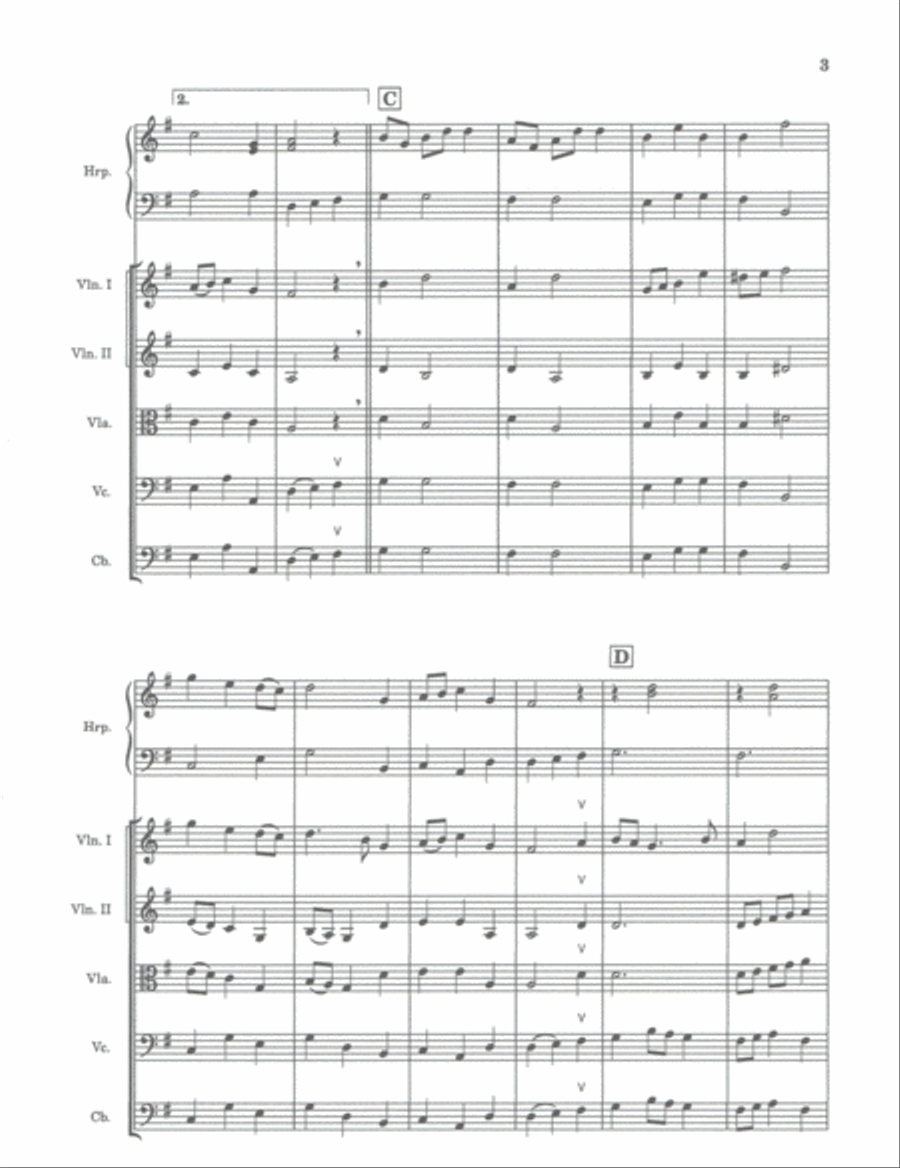 INTERMEZZO (w/opt. harp-elementary medium easy) String Orchestra scores gallery preview page 6