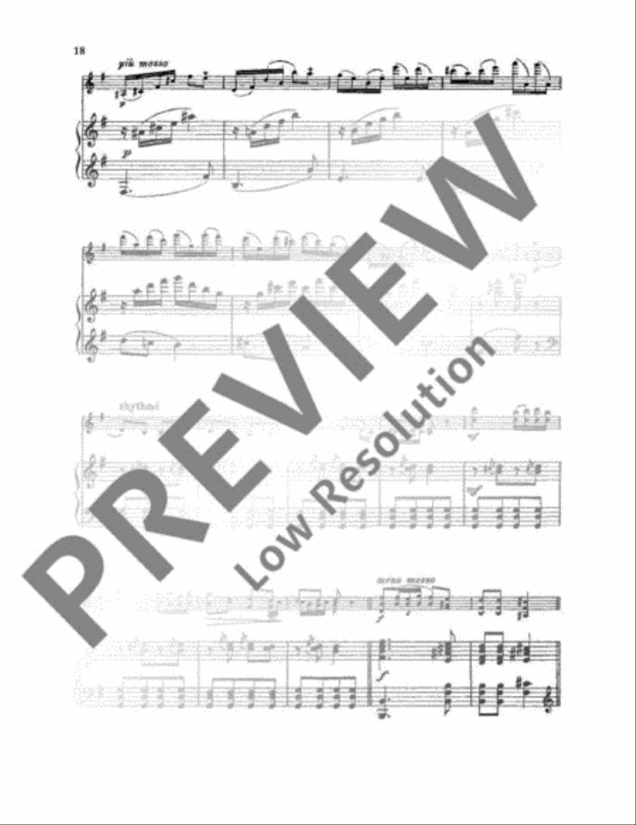 Samuel Dushkin Repertoire Violin Solo scores gallery preview page 19