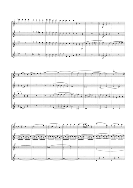 Overture from the opera "The Marriage of Figaro" for Saxophone Quartet (SATB) image number null