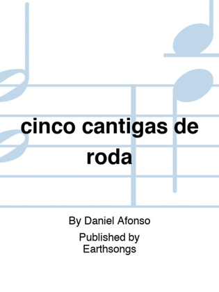 Book cover for cinco cantigas de roda