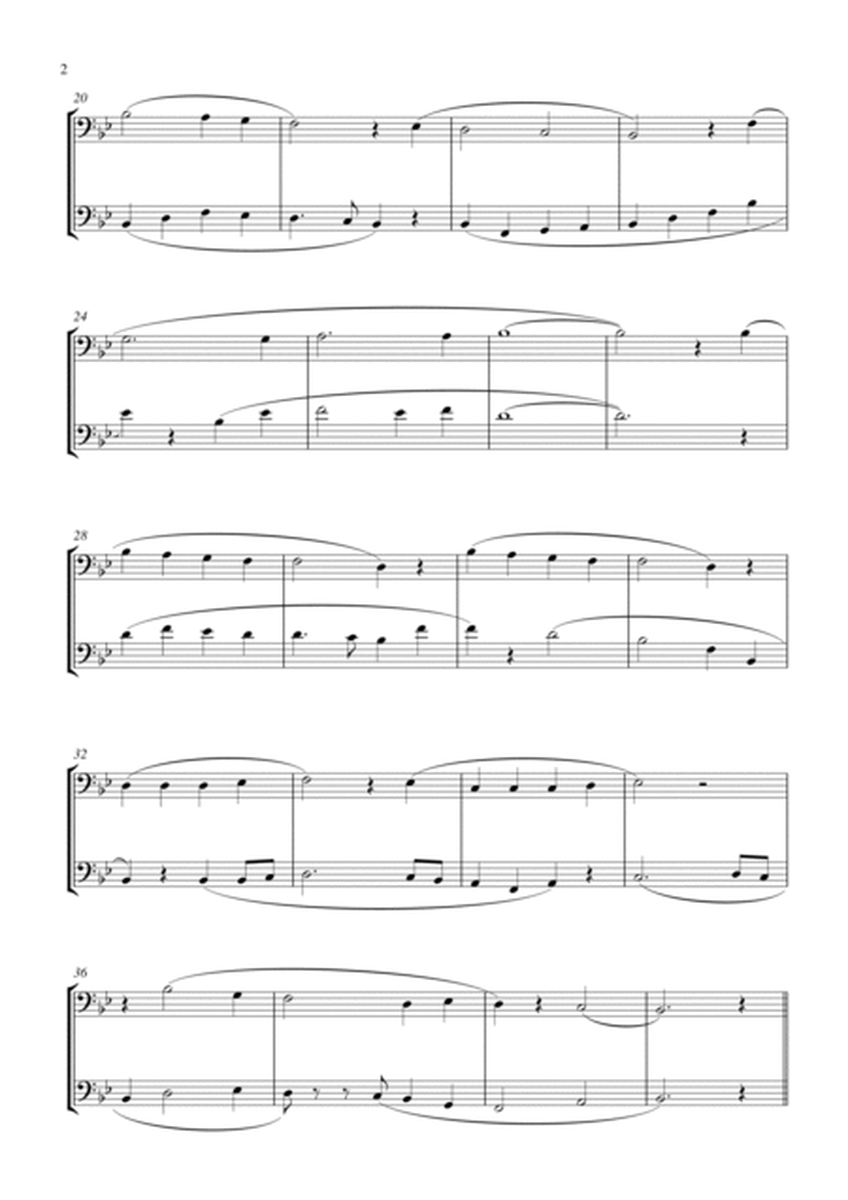 Joy to the World (for euphonium duet (bass clef, 3 or 4 valved), suitable for grades 1-6) image number null
