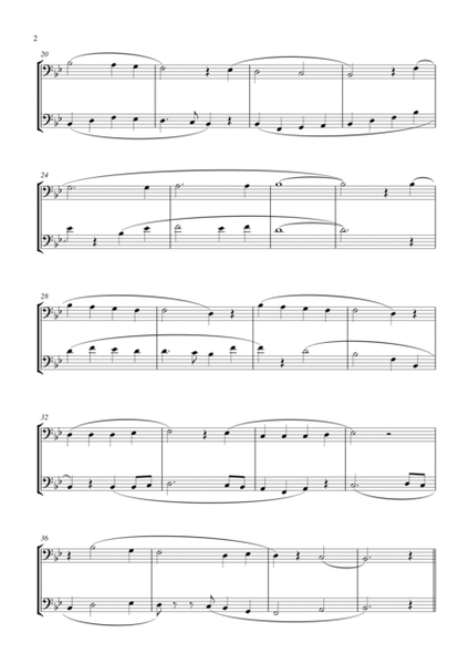 Joy to the World (for euphonium duet (bass clef, 3 or 4 valved), suitable for grades 1-6) image number null