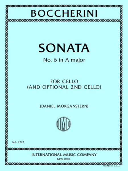 Sonata No. 6 In A Major