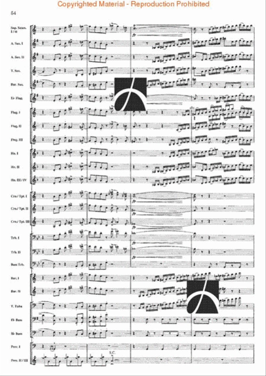 Firestorm Brass Band scores gallery preview page 54