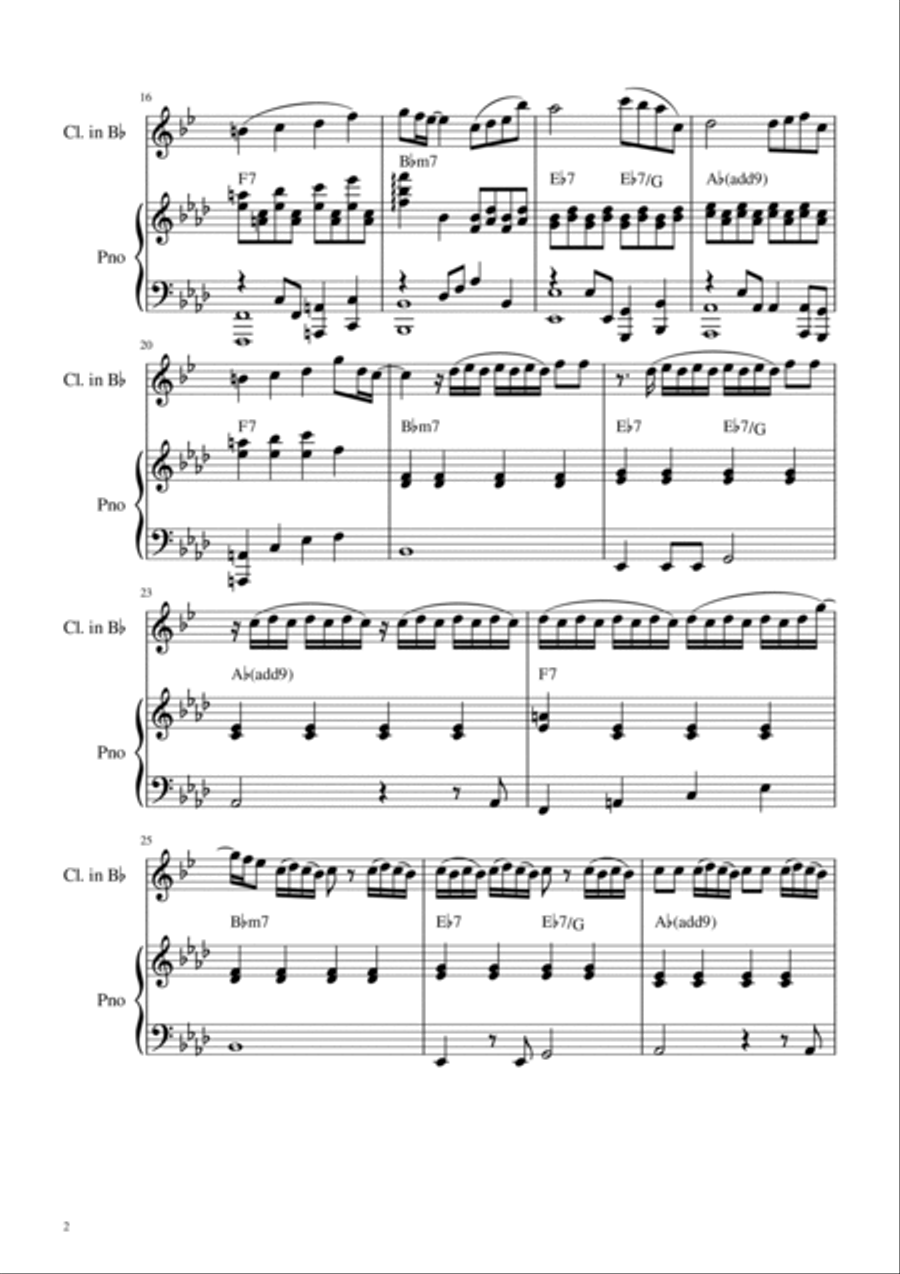 Kill Bill B-Flat Clarinet scores gallery preview page 2