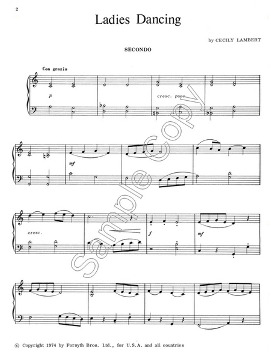 Set of Five Duets Set of Five Duets Piano Duet scores gallery preview page 3