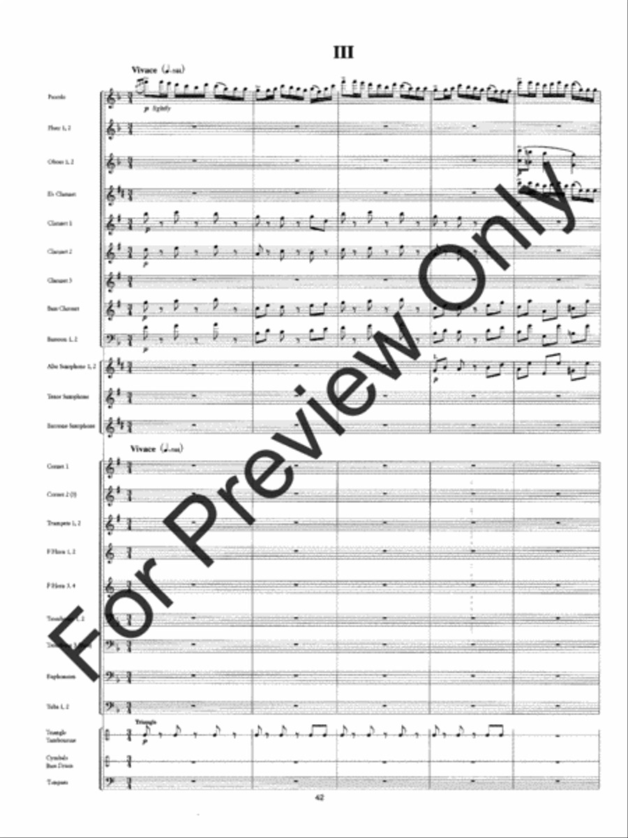 Symphony #3 Slavyanskaya Concert Band scores gallery preview page 45