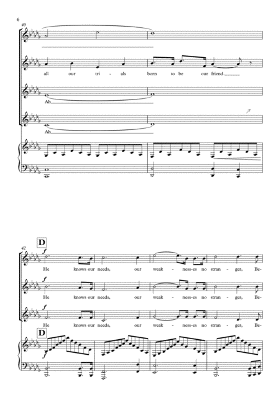 O Holy Night SSAA scores gallery preview page 6