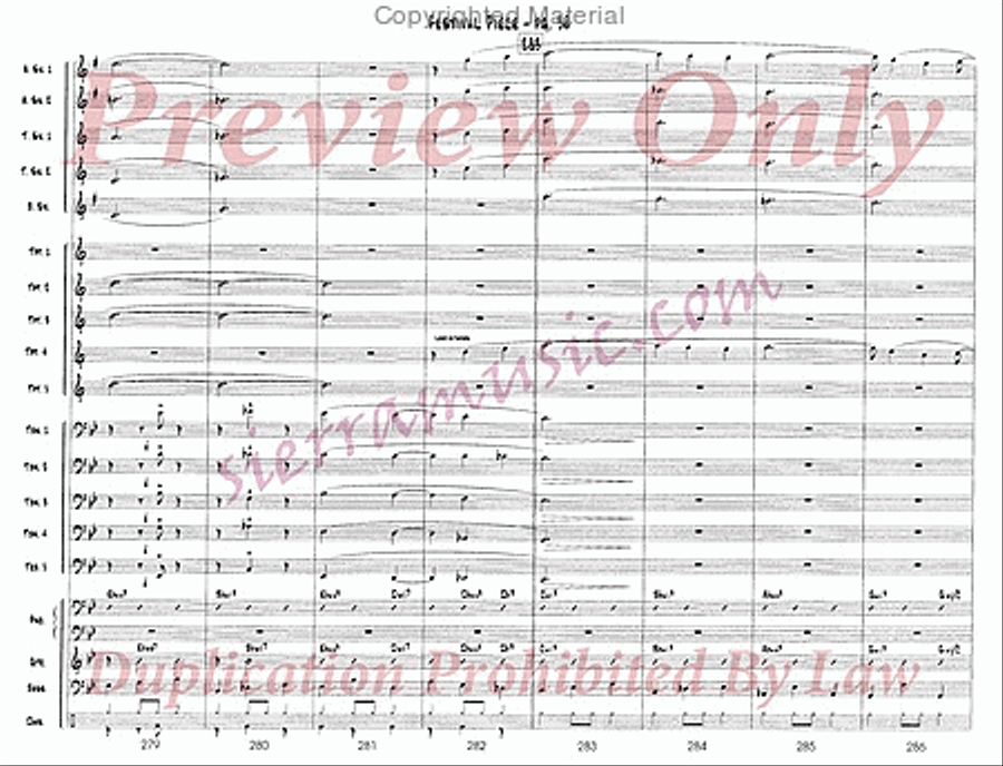 Festival Piece Festival Piece Big Band scores gallery preview page 37