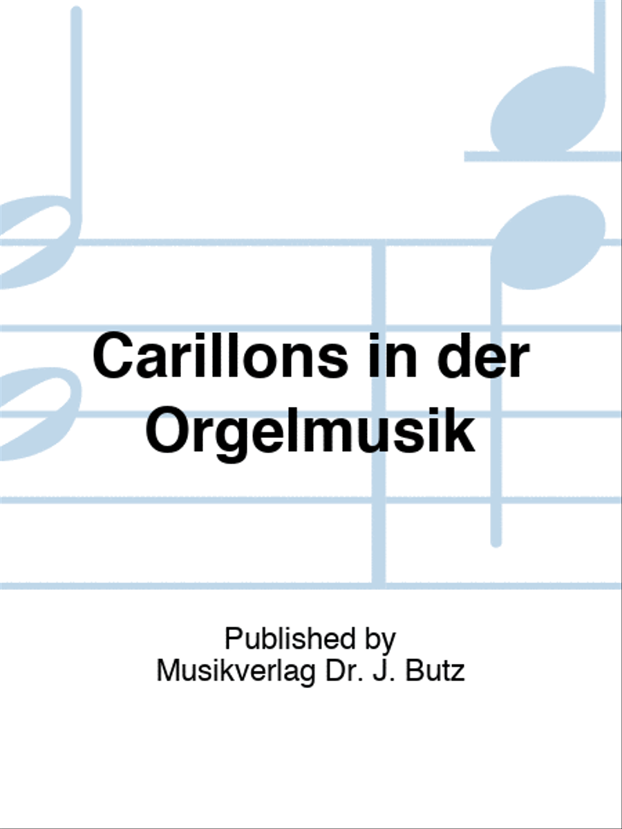 Carillons in der Orgelmusik Organ scores gallery preview page 1