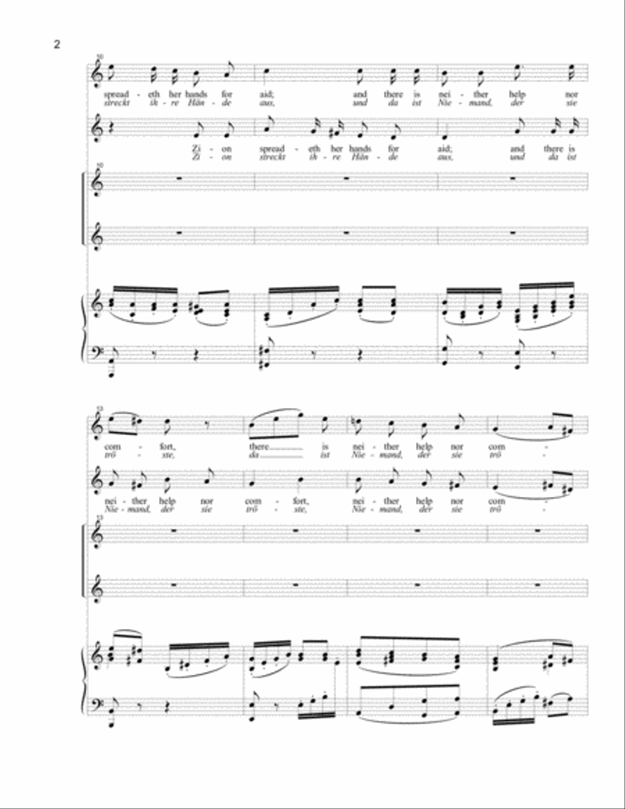 Lord, Bow Thine Ear to Our Prayer (SA) SA scores gallery preview page 2