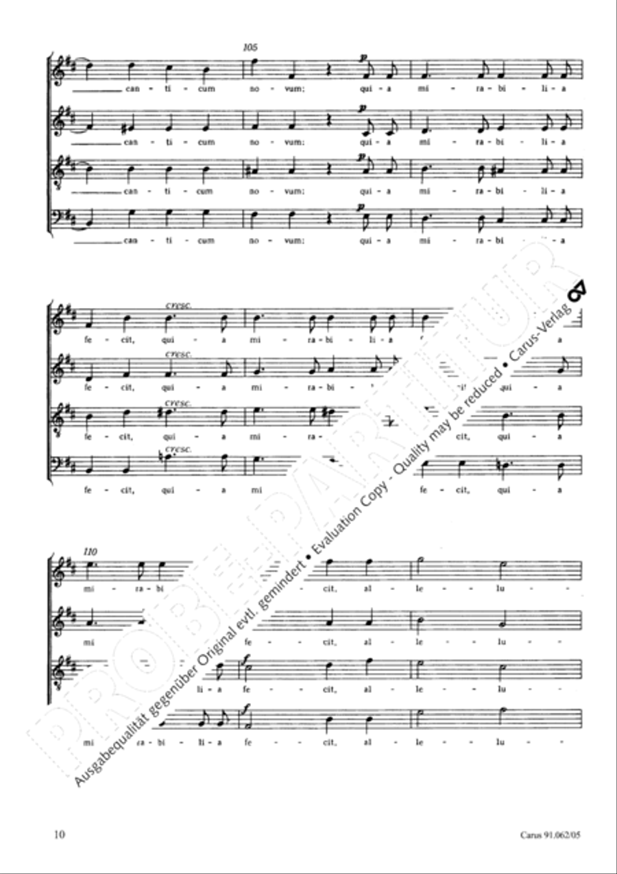 Exsulta filia Sion Exsulta filia Sion 4-Part scores gallery preview page 11