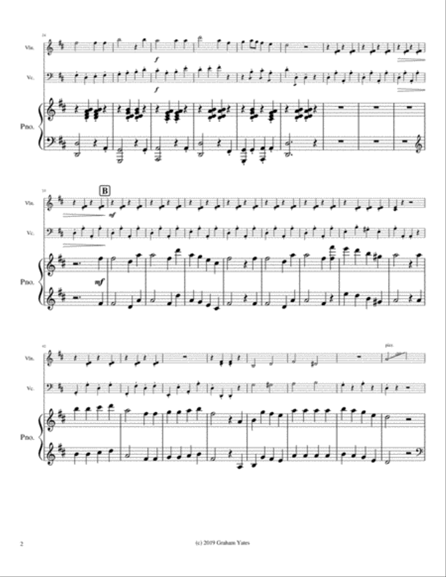 Christmas Trio No. 3 Piano Trio scores gallery preview page 4