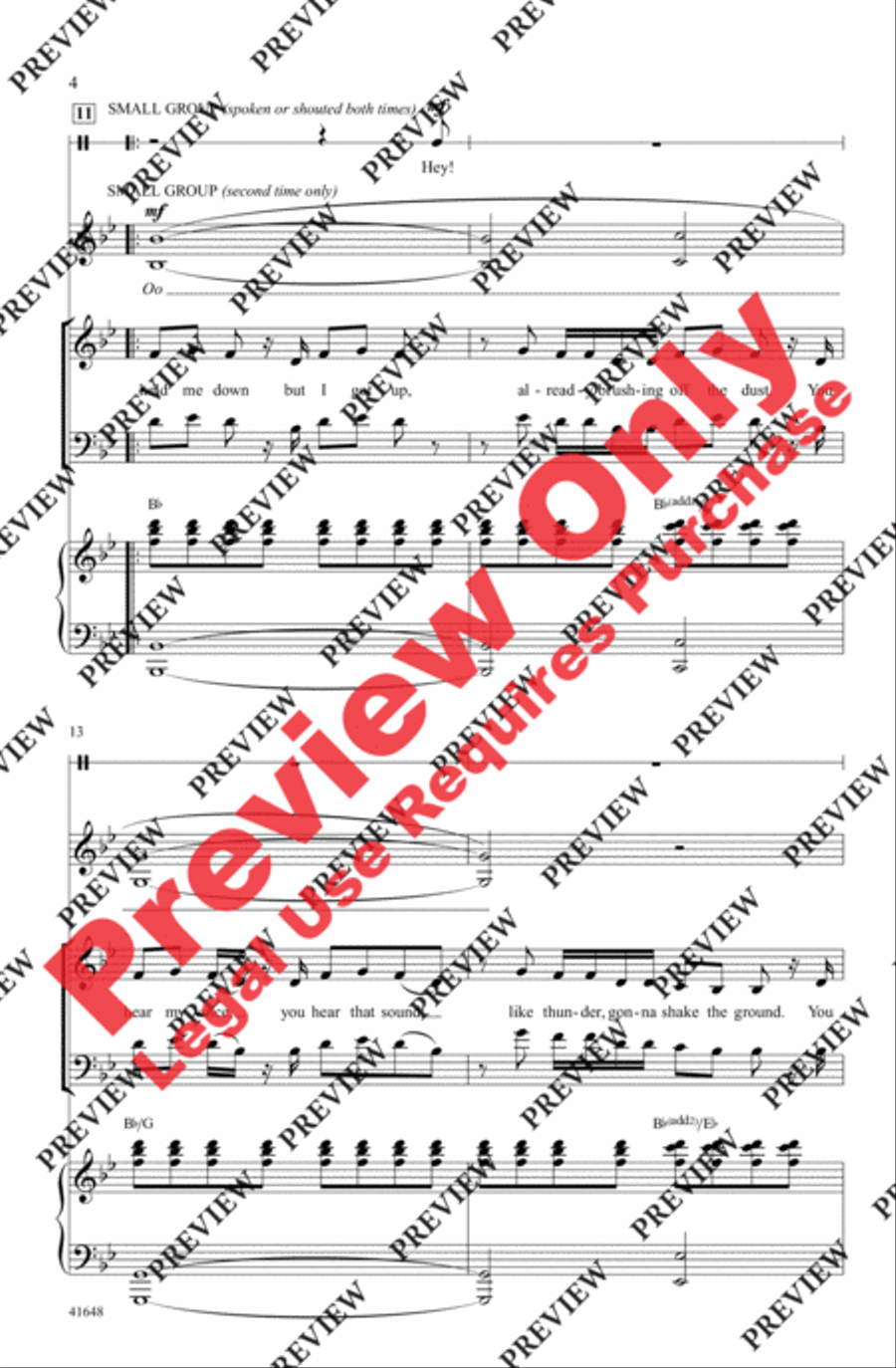Roar - SoundTrax CD (CD only) Choir scores gallery preview page 4