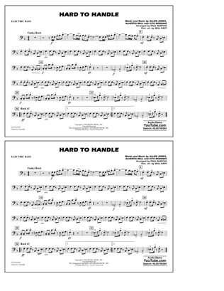 Hard to Handle (arr. Paul Murtha) - Electric Bass
