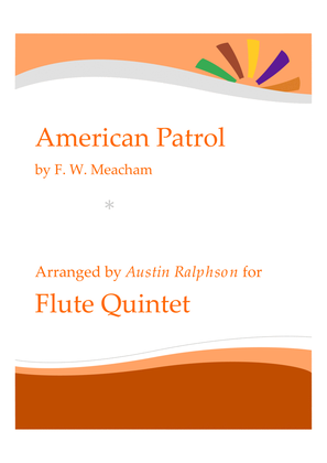 Book cover for American Patrol - flute quintet