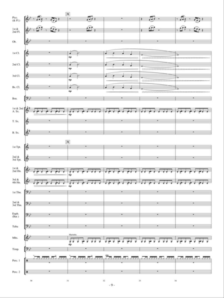 Sensei's Ride On The Cherry Blossom Express Concert Band scores gallery preview page 8