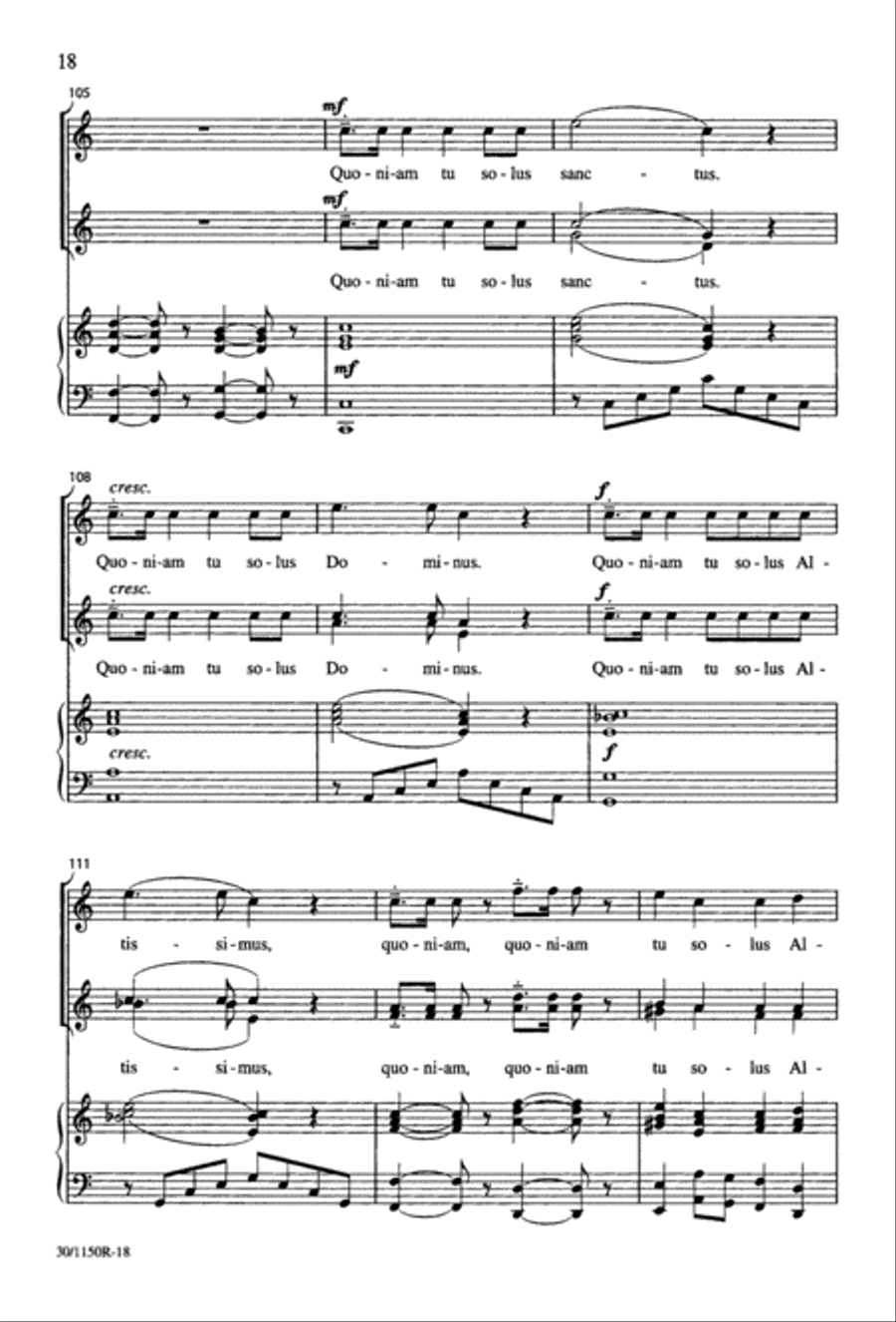 Messe Brève 2-Part scores gallery preview page 19