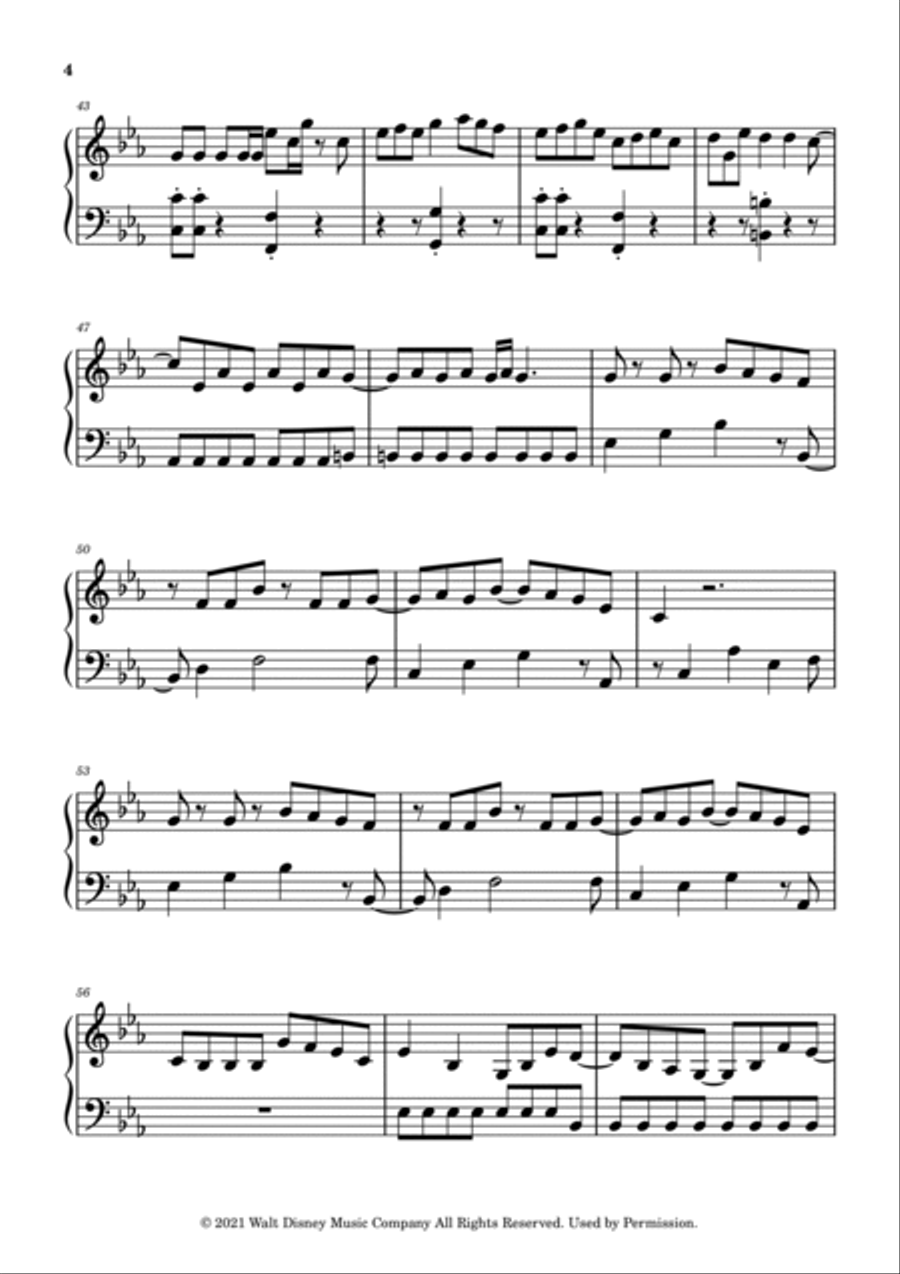 We Don't Talk About Bruno Easy Piano scores gallery preview page 4