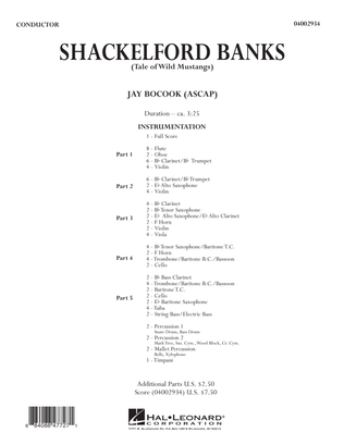 Shackelford Banks (Tale of Wild Mustangs) - Full Score