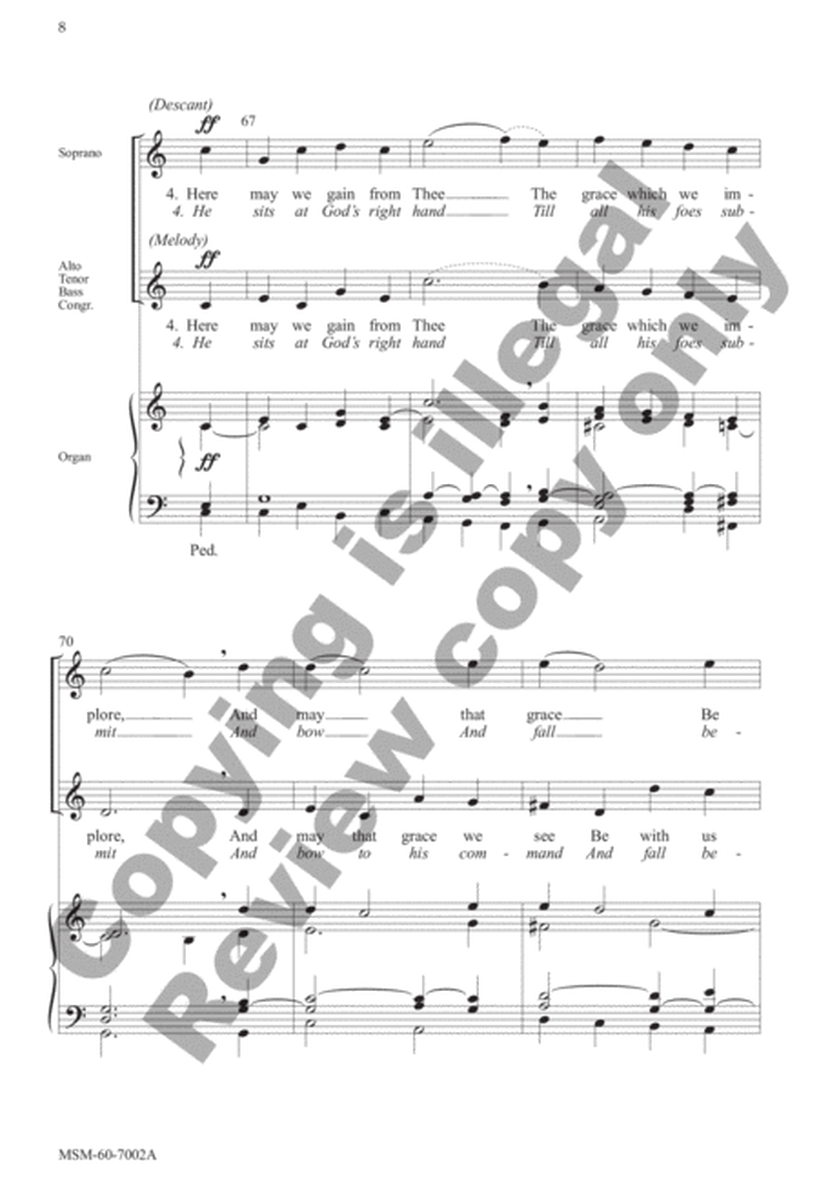 Christ Is Our Cornerstone Rejoice, the Lord Is King (Choral Score) image number null