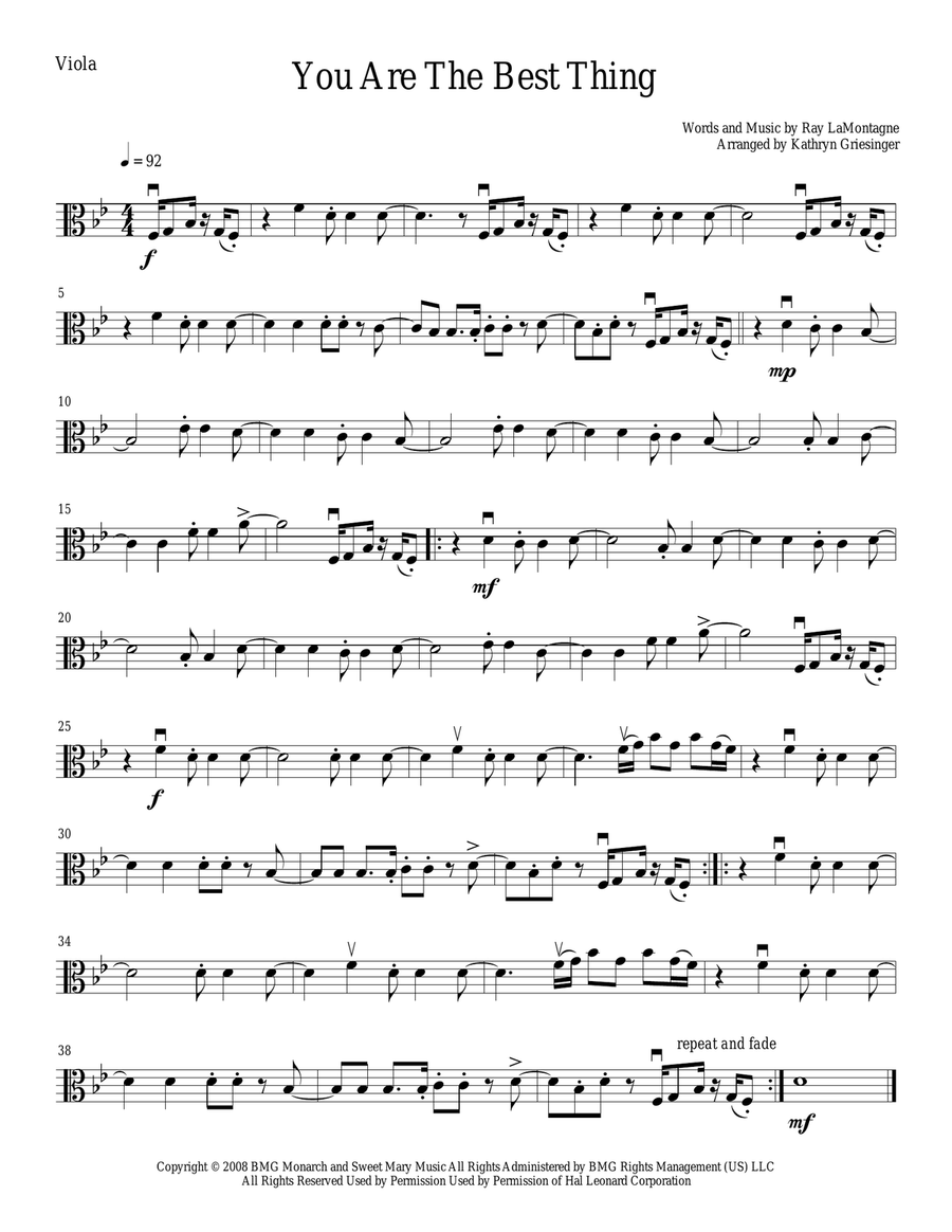You Are The Best Thing You Are The Best Thing String Quartet scores gallery preview page 4