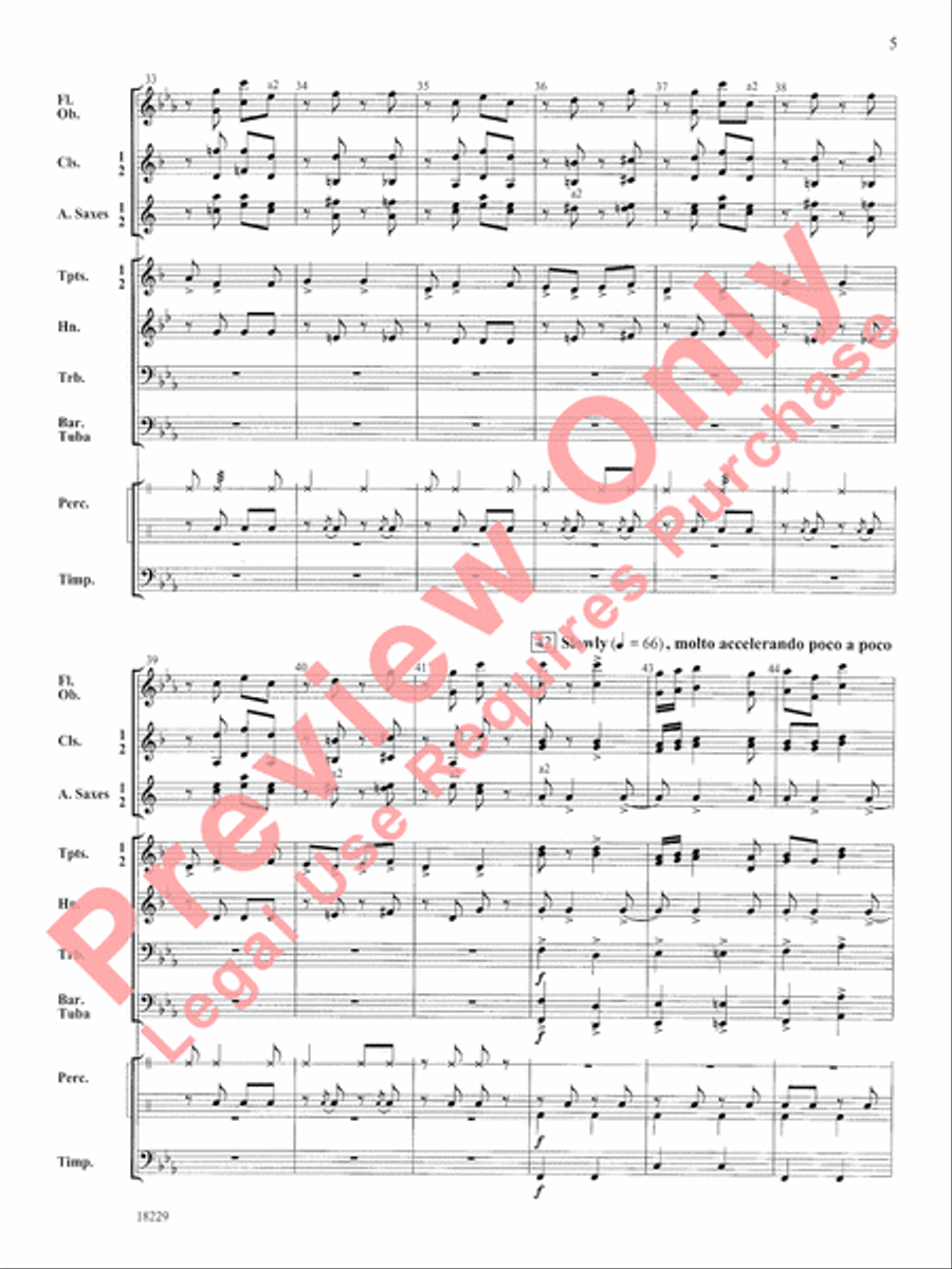 Russian Sailor's Dance (from The Red Poppy) Concert Band scores gallery preview page 6