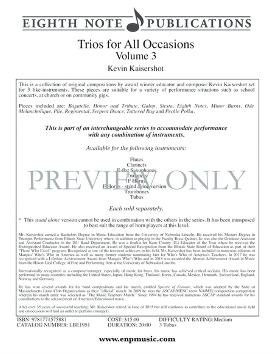 Trios for All Occasions Small Ensemble scores gallery preview page 2