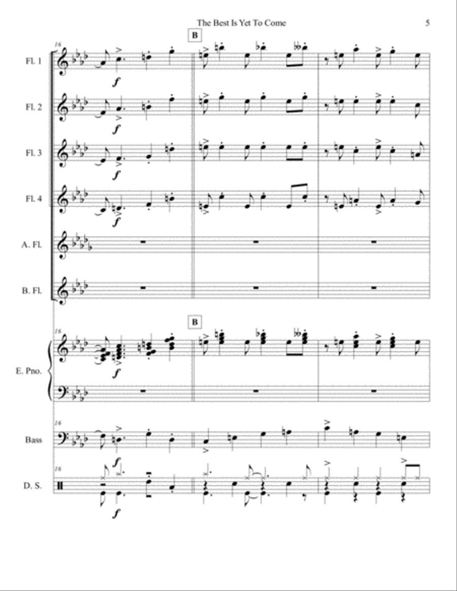 The Best Is Yet To Come Small Ensemble scores gallery preview page 5