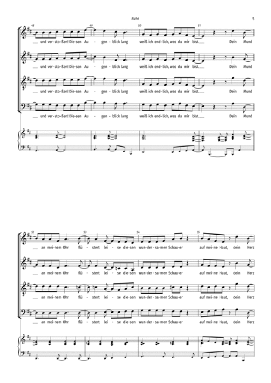 Ruhe Ruhe 4-Part scores gallery preview page 5
