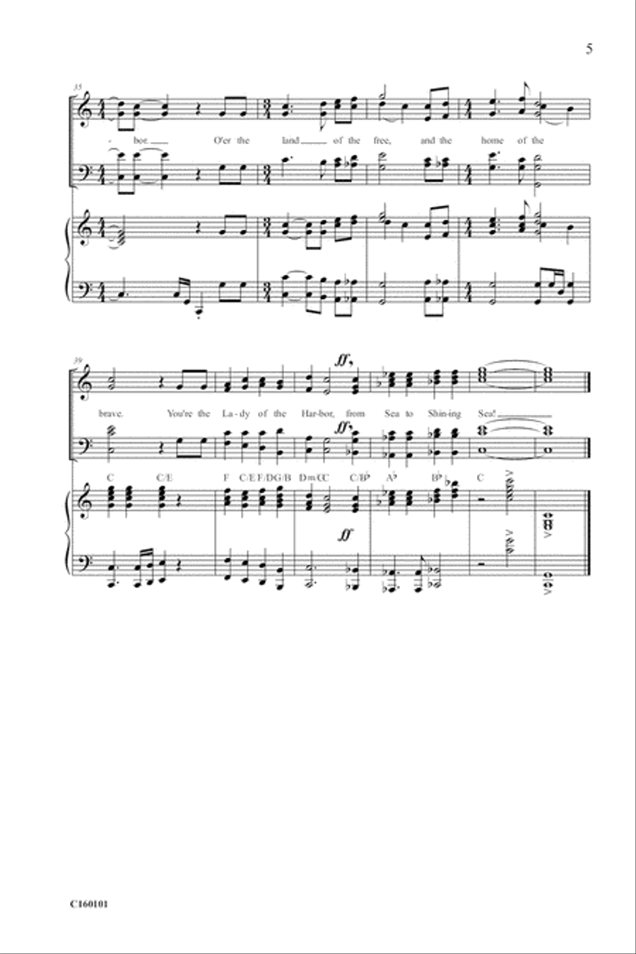 Lady Of The Harbor 4-Part scores gallery preview page 8