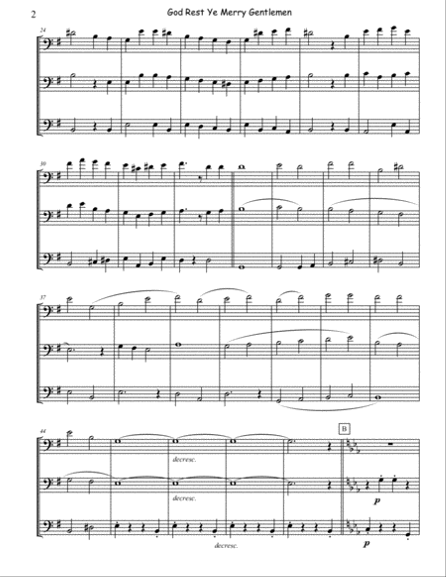 God Rest Ye Merry Gentlemen - Bassoon Trio God Rest Ye Merry Gentlemen - Bassoon Trio Woodwind Trio scores gallery preview page 2