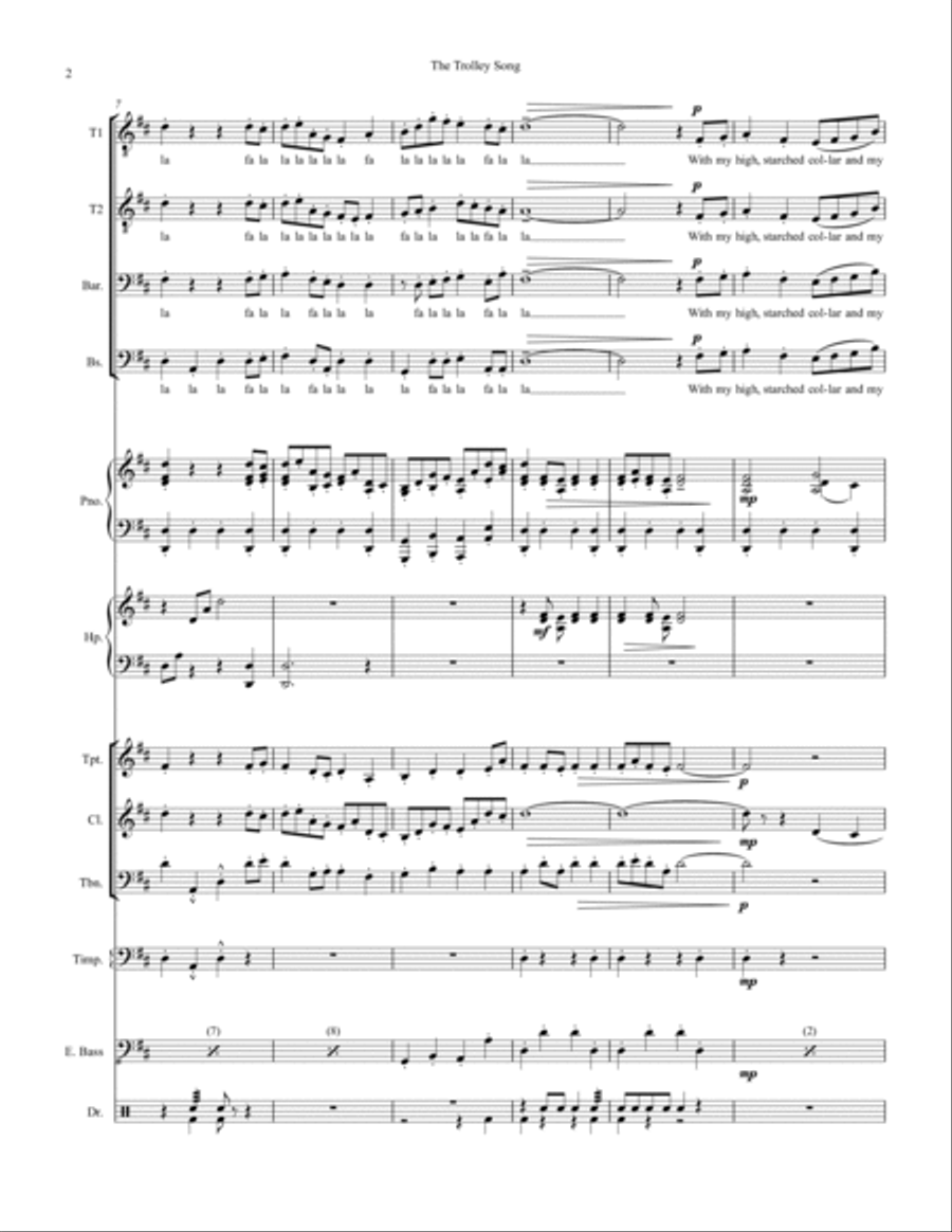 The Trolley Song Small Ensemble scores gallery preview page 2