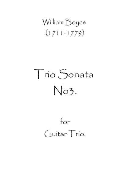 Trio Sonata No.3 image number null