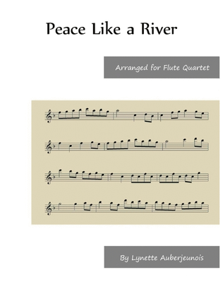 Book cover for Peace Like a River - Flute Quartet