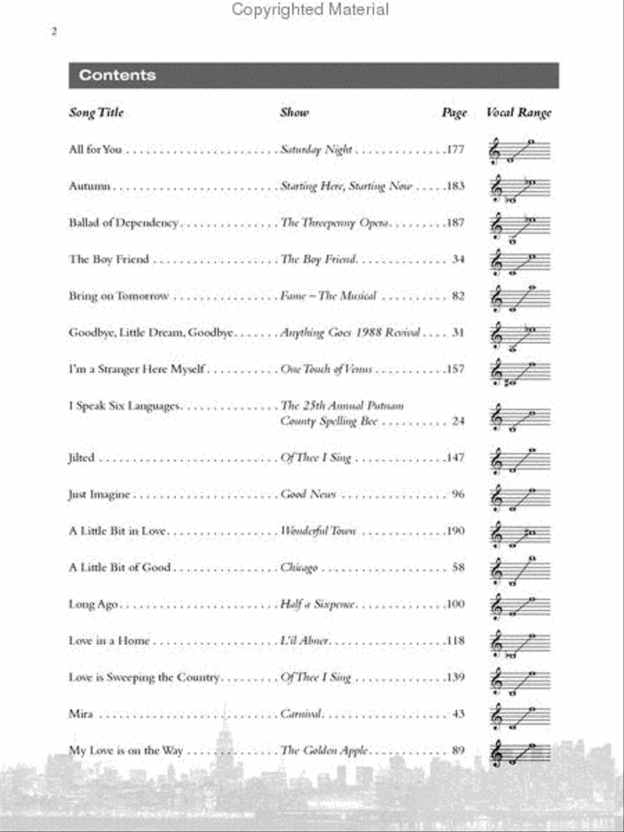 Singer's Library of Musical Theatre – Vol. 2 Voice Solo scores gallery preview page 2