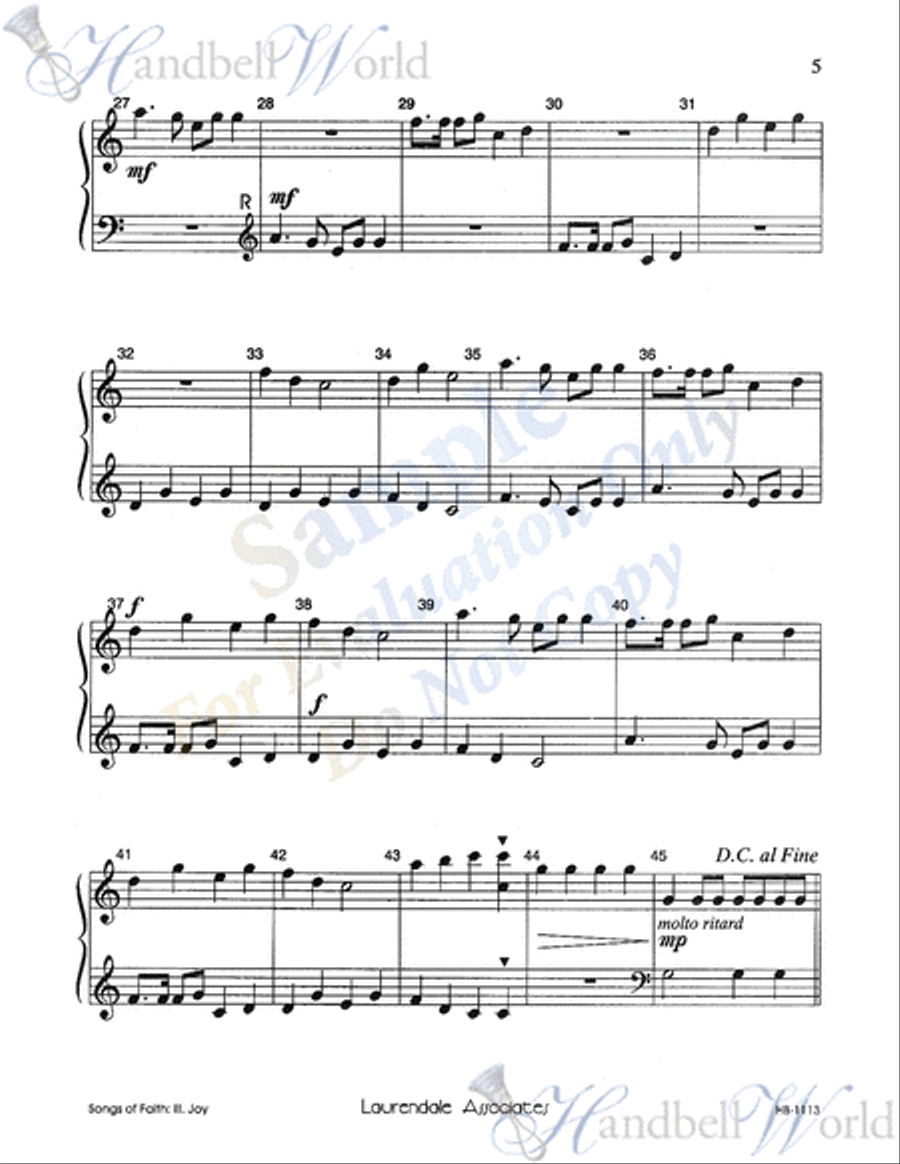 Songs of Faith III Joy Songs of Faith III Joy 3-Octaves scores gallery preview page 4