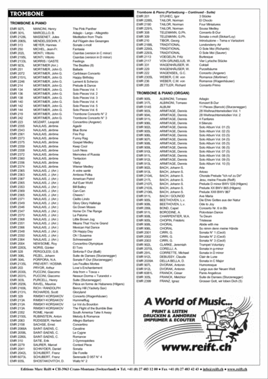 Ballad & Bossa Trombone Quartet scores gallery preview page 3