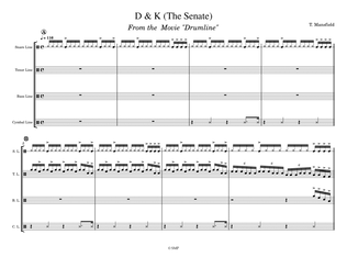 "D&K (The Senate)" From the movie Drumline---- Drumline/Percussion Music Arrangement