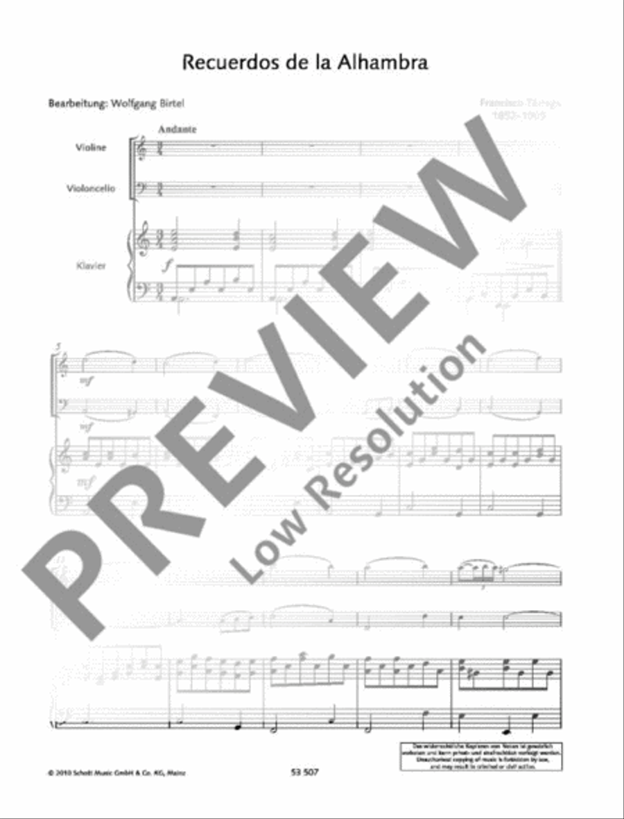 Memories of the Alhambra Memories of the Alhambra Piano Trio scores gallery preview page 4