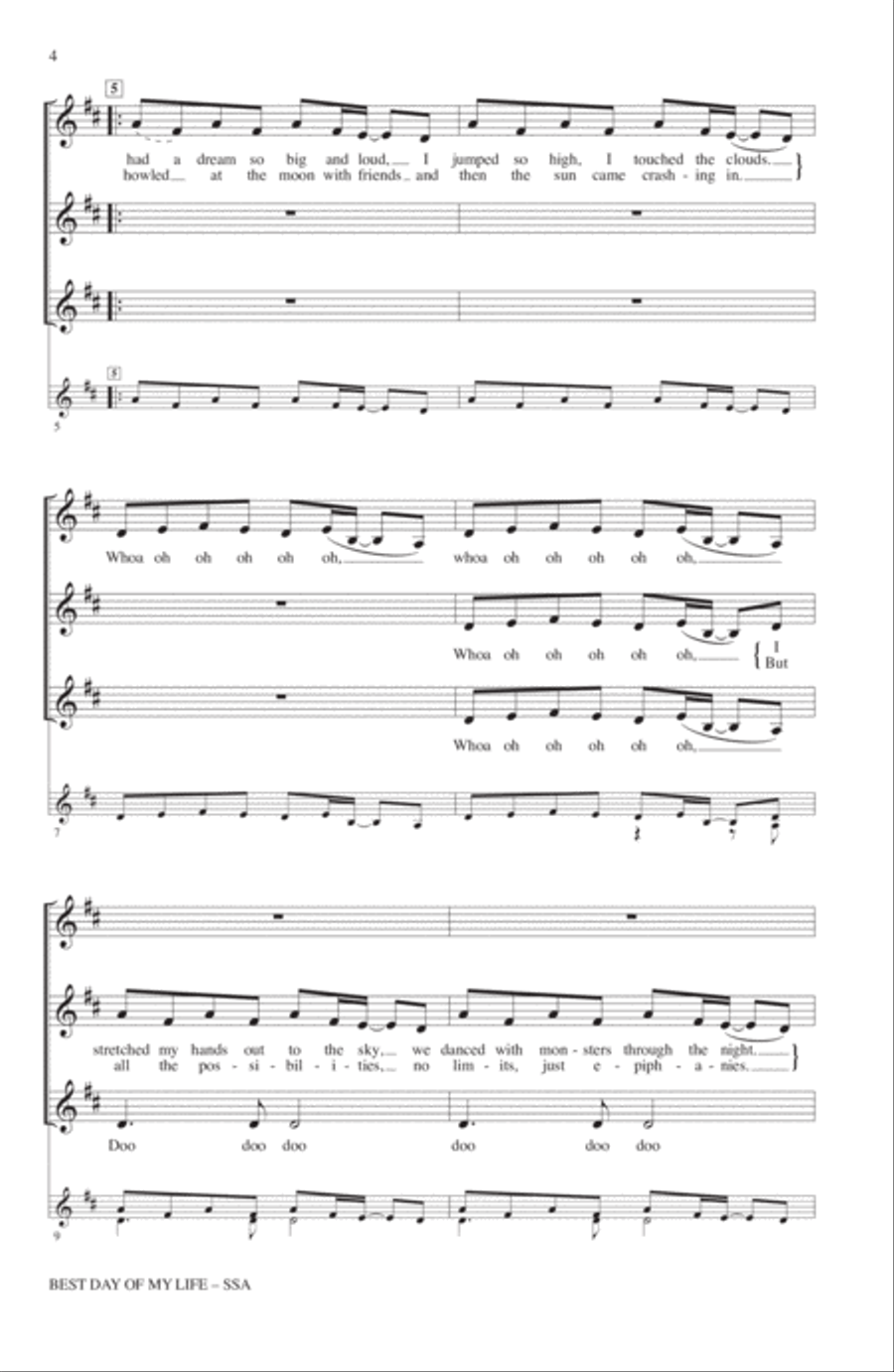 Best Day Of My Life (arr. Deke Sharon)