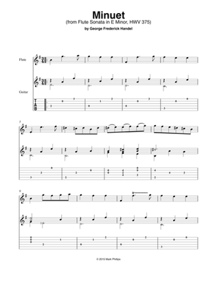 “Minuet” from Flute Sonata in E Minor, HWV 375