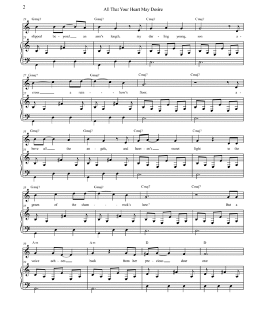 All That Your Heart May Desire Electric Guitar scores gallery preview page 2