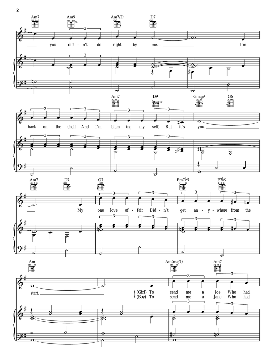 Love, You Didn't Do Right By Me Guitar scores gallery preview page 2