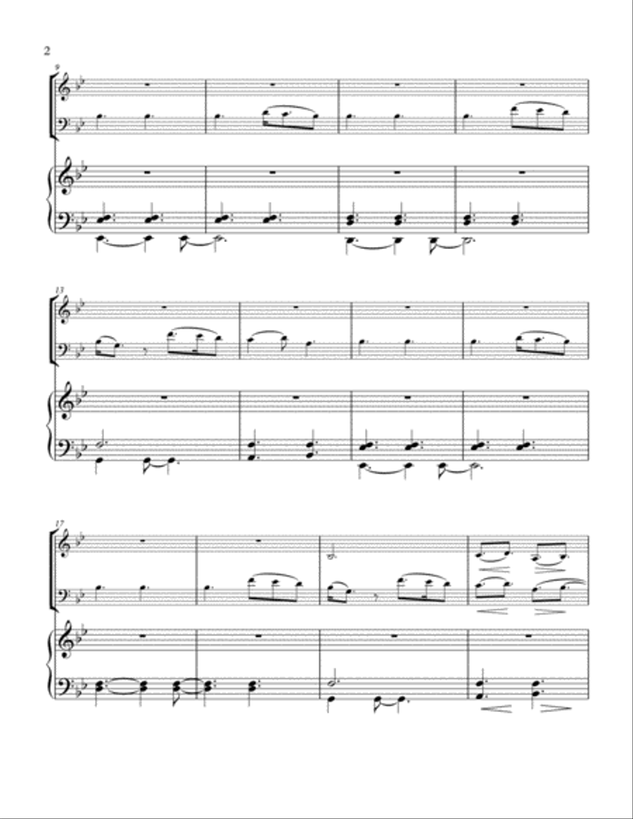 A Thousand Years Piano Trio scores gallery preview page 3